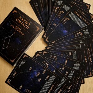 Nazwy gwiazd nieba północnego - karty edukacyjne